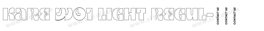 Kare W01 Light Regul字体转换